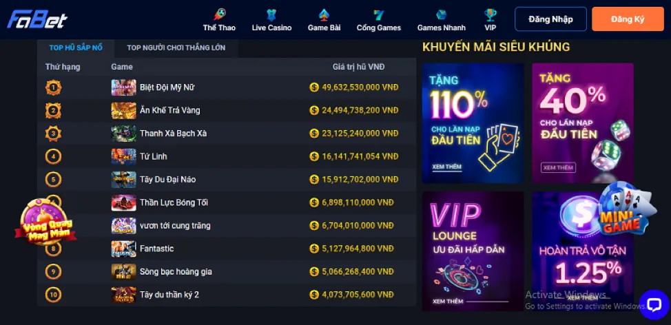 Ưu đãi độc quyền VIP 007win nhà cái